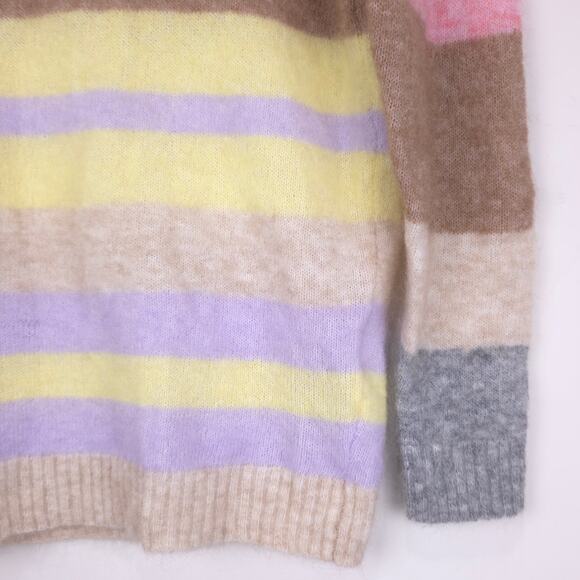 Acne Studios Kalbah Mohair Wool Stripe Longline Oversized Sweater, Size XXS, EUC - Picture 10 of 16